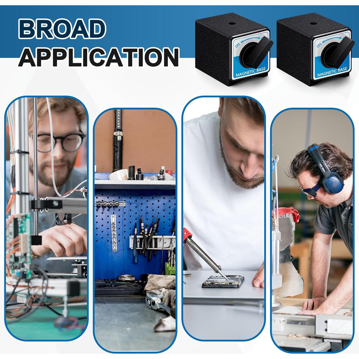 Soporte Magnético Reallnaive 2 Pcs 80 kg Interruptor On/Off