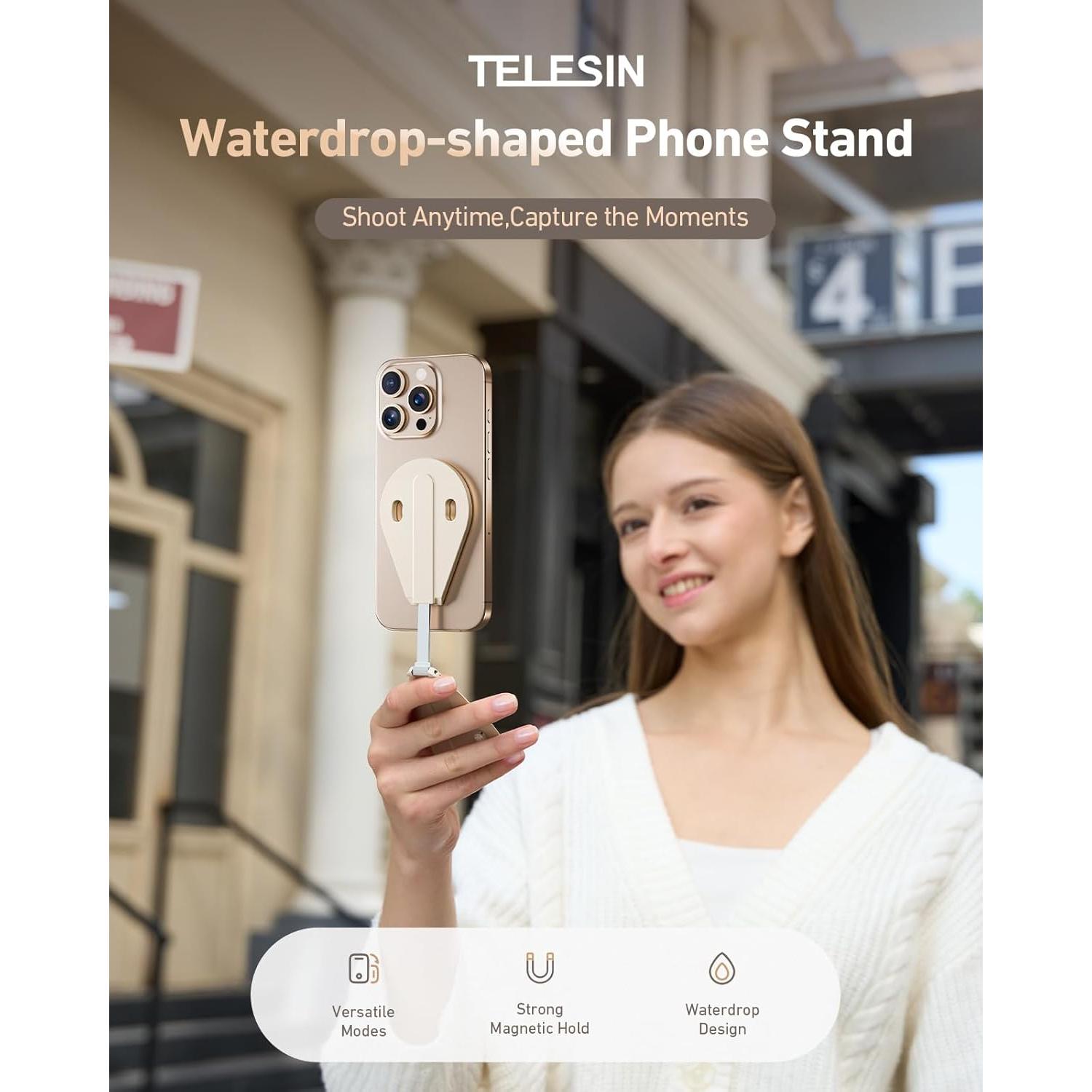 Soporte Magnético para Teléfono TELESIN 4-en-1 Plegable 300°