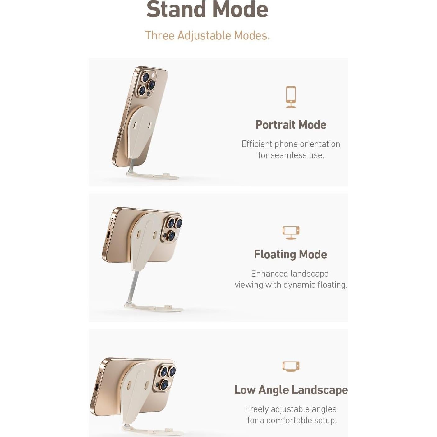 Soporte Magnético para Teléfono TELESIN 4-en-1 Plegable 300°