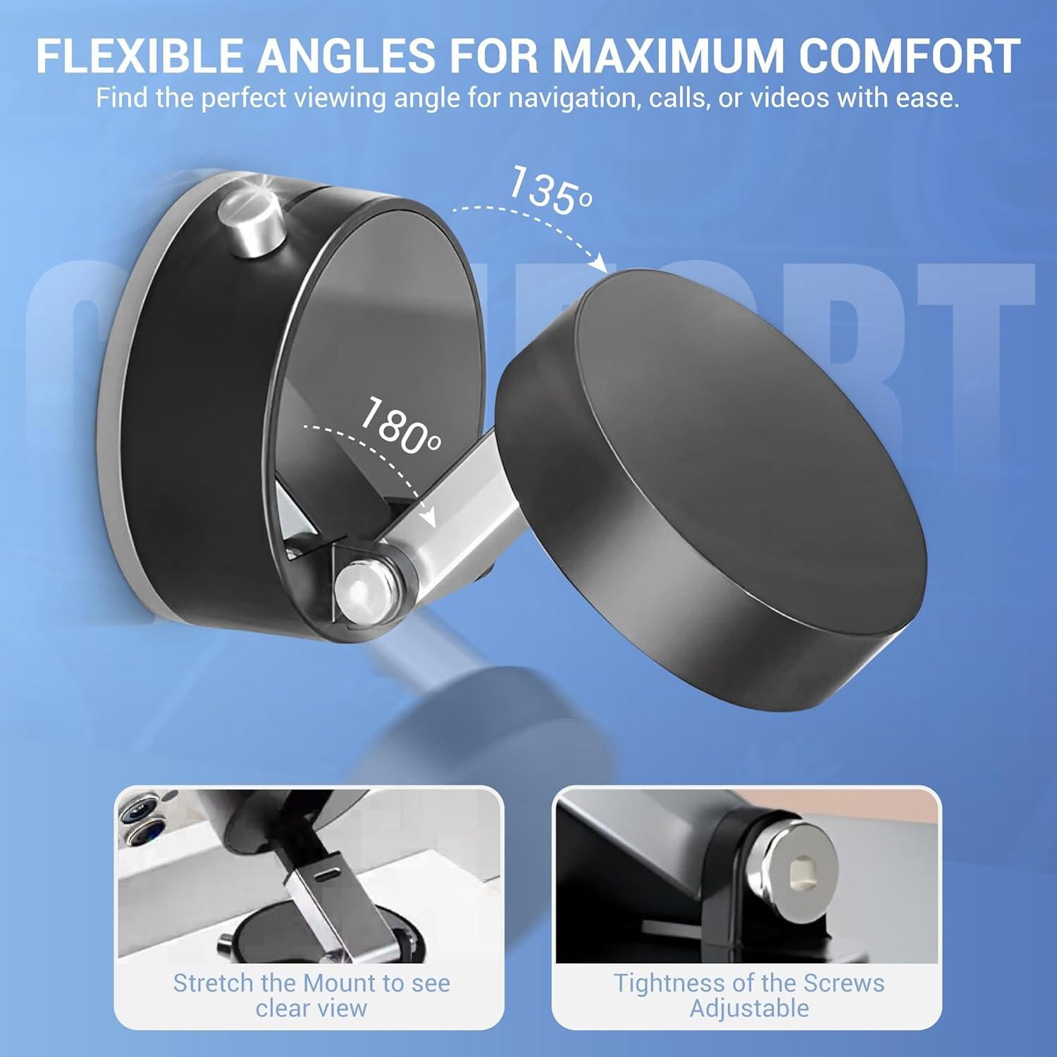 Soporte de Teléfono Magnético Portátil Ajustable para Smartphone