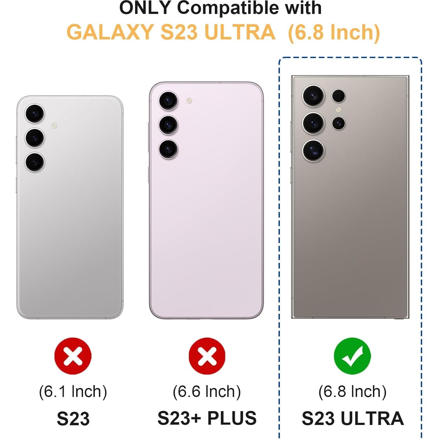 Funda Samsung Galaxy S23 Ultra con Soporte Magnético 360 Claro