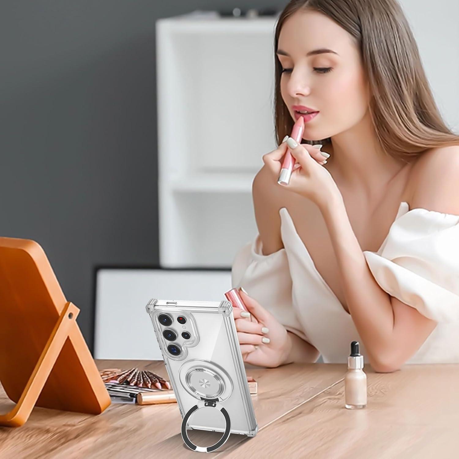 Funda Samsung Galaxy S23 Ultra con Soporte Magnético 360 Claro