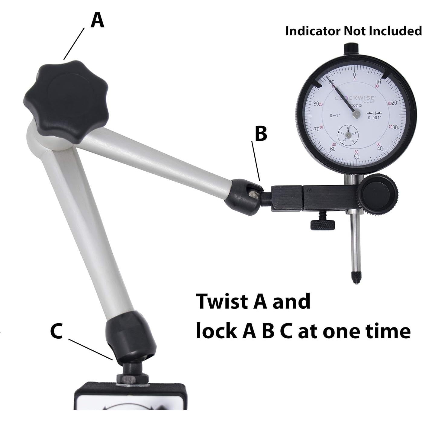 Soporte Magnético Clockwise Tools MGBR-01 79.83kg Ajustable