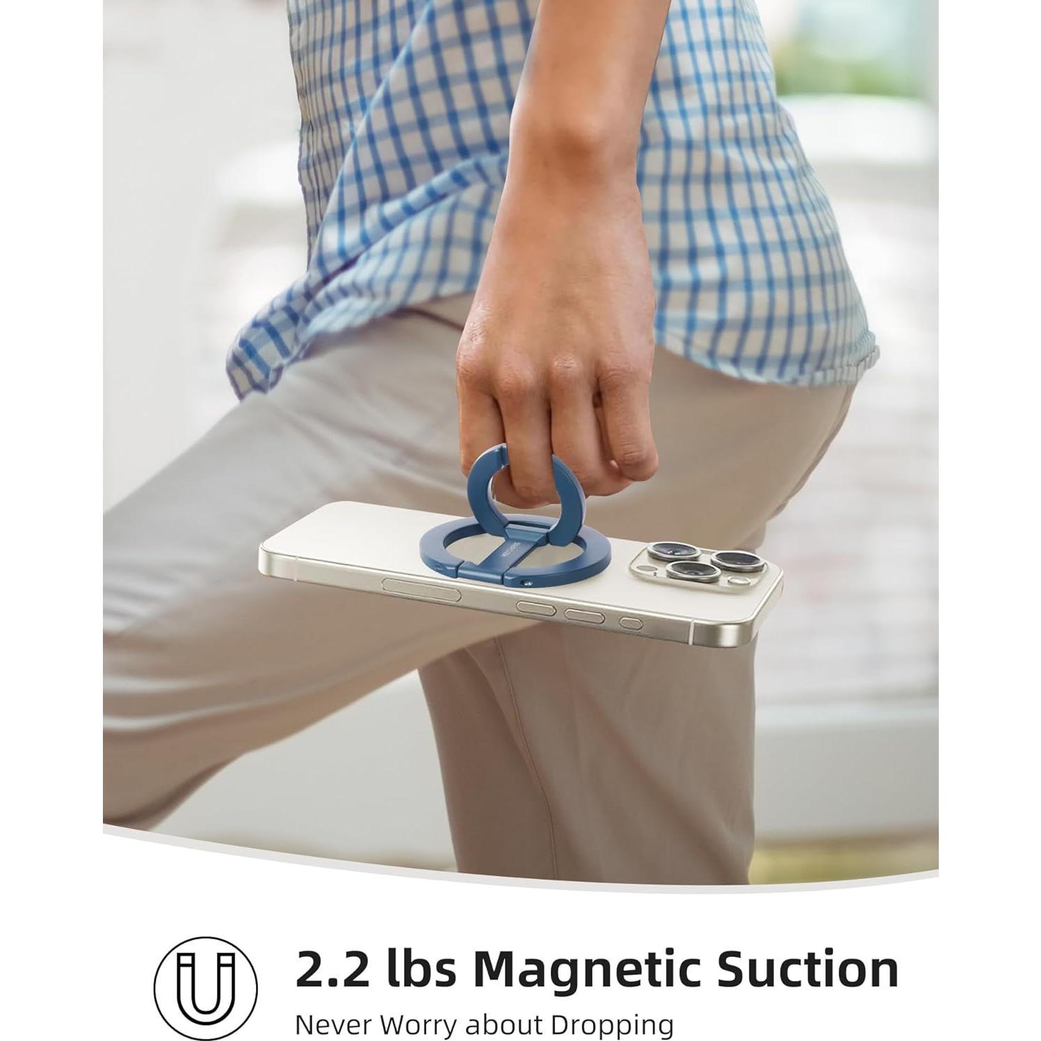 Soporte Magnético Plegable para Teléfono Móvil Mechrig Azul