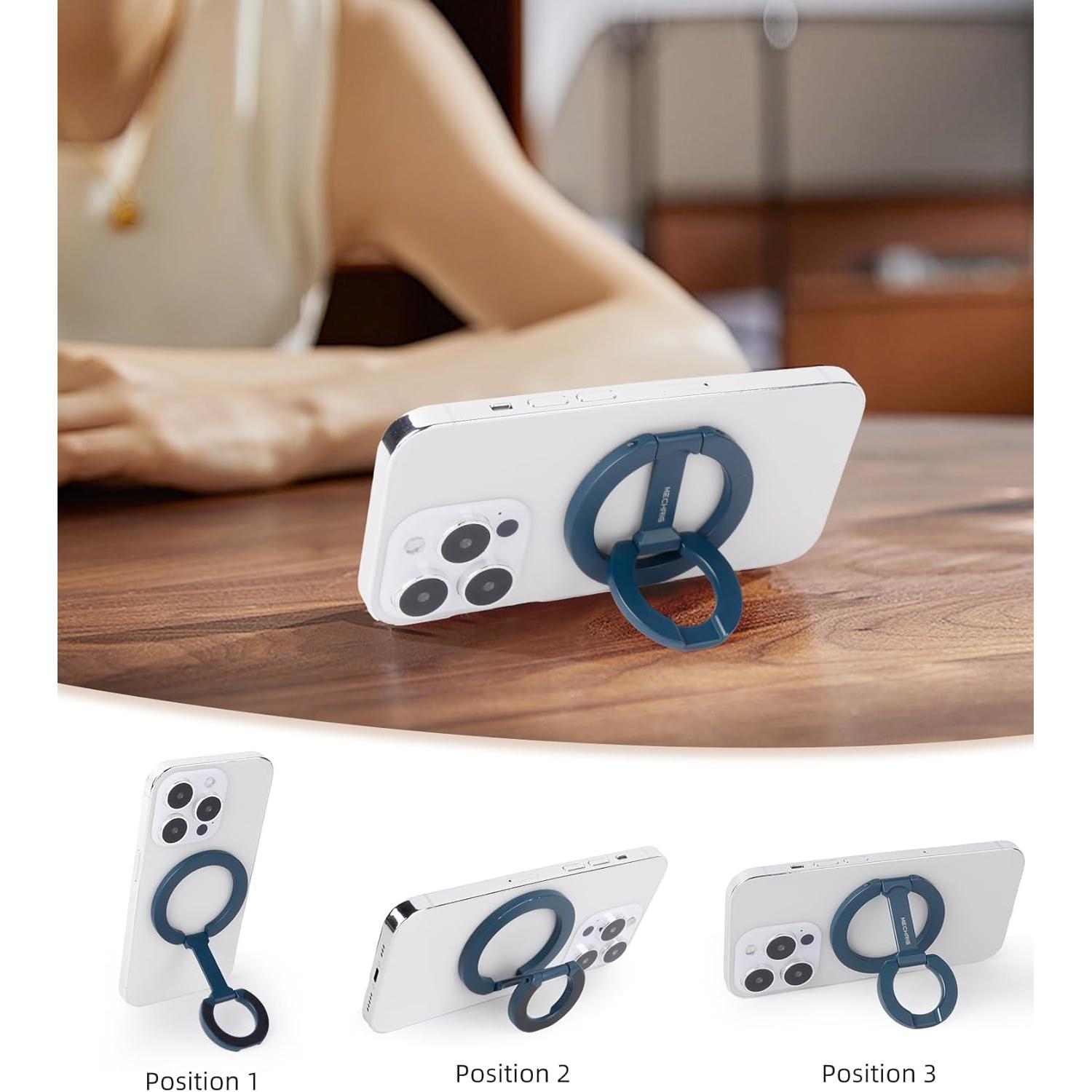 Soporte Magnético Plegable para Teléfono Móvil Mechrig Azul