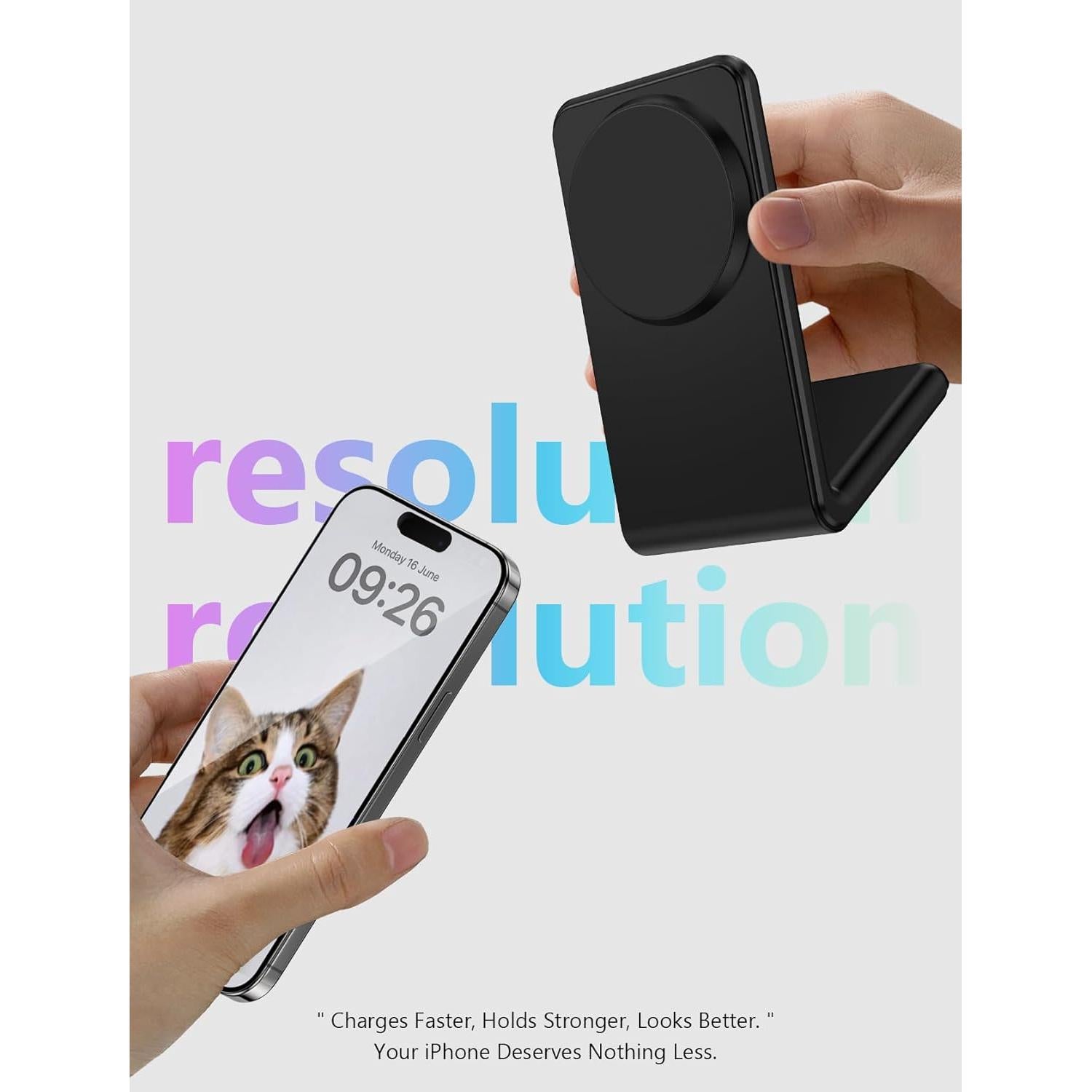 Cargador Inalámbrico Magnético MagSafe YFZN para iPhone 12-16 - Negro