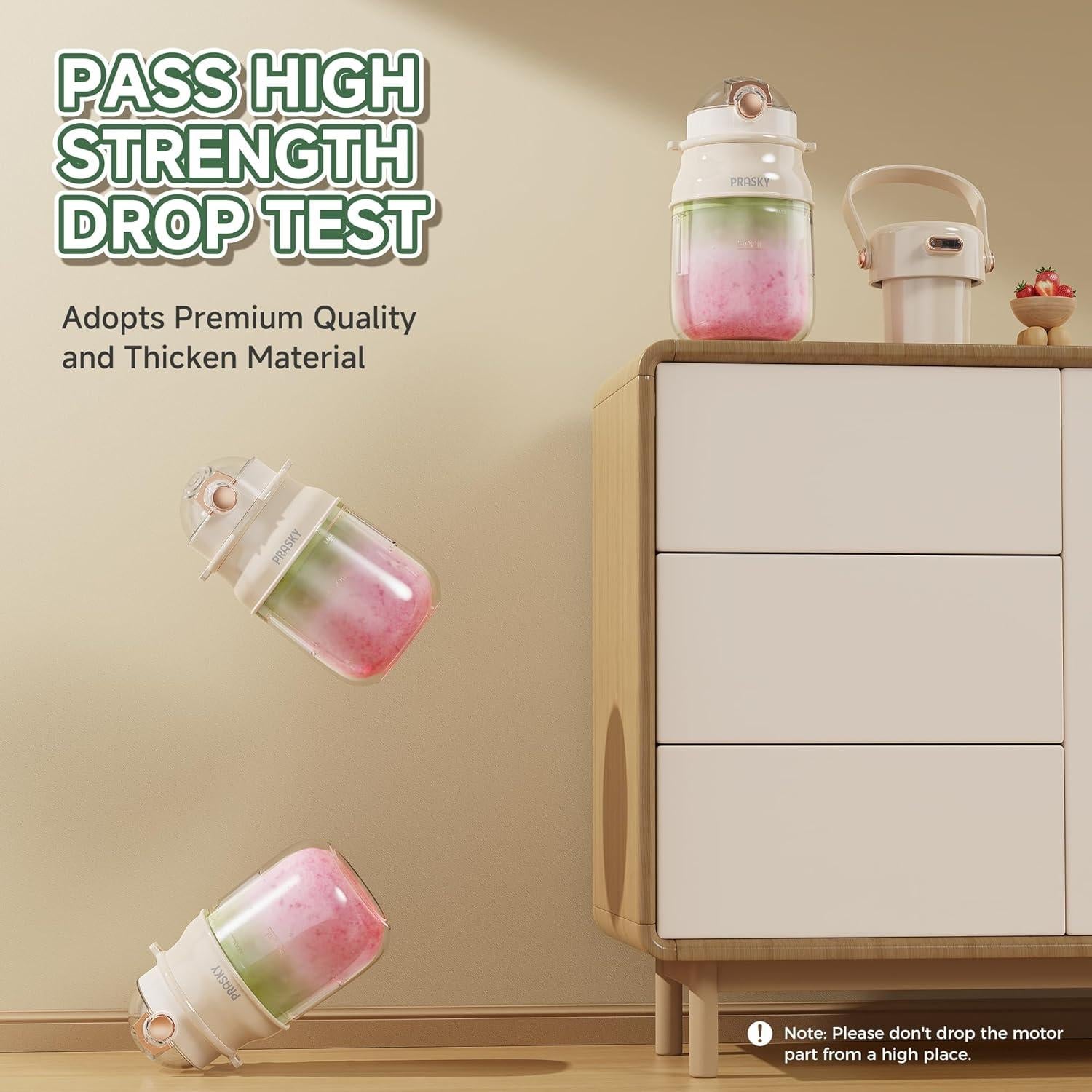 Mezclador Portátil Prasky 800ml Recargable USB Sin BPA