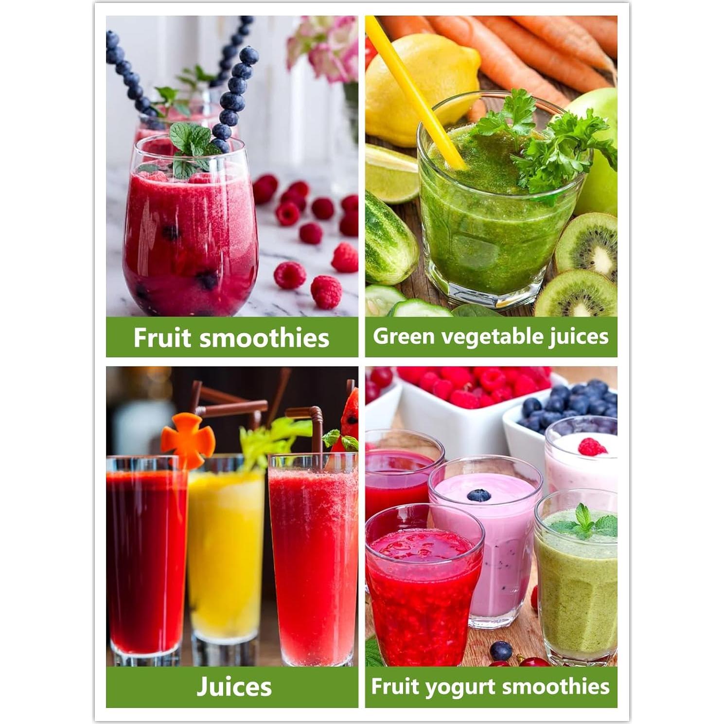 Licuadora Portátil JYINKZF 340ml con Batería 4000mAh y 10 Cuchillas