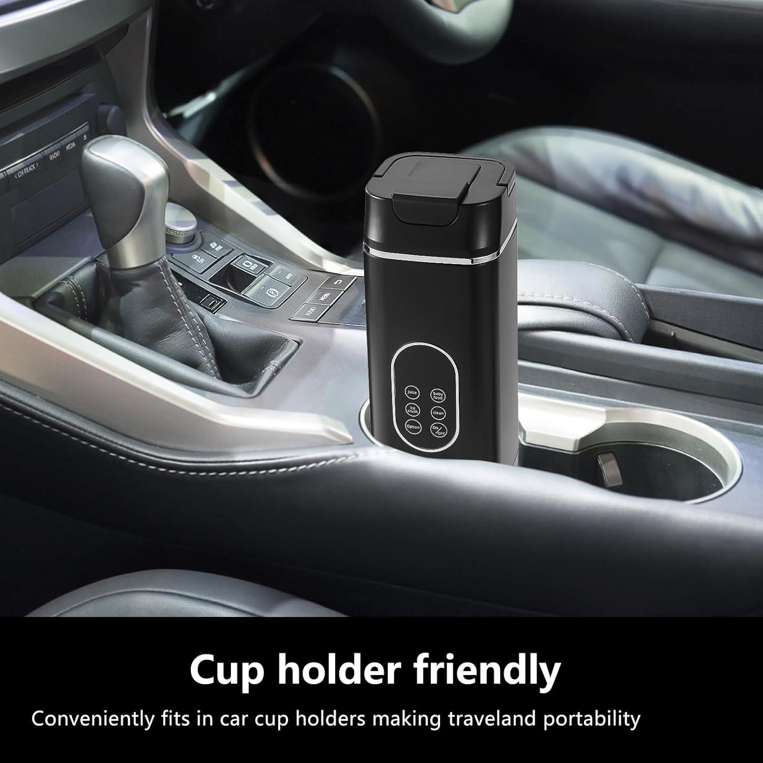 Mezclador Personal Portátil AOVSTVES 420ml USB Recargable Negro