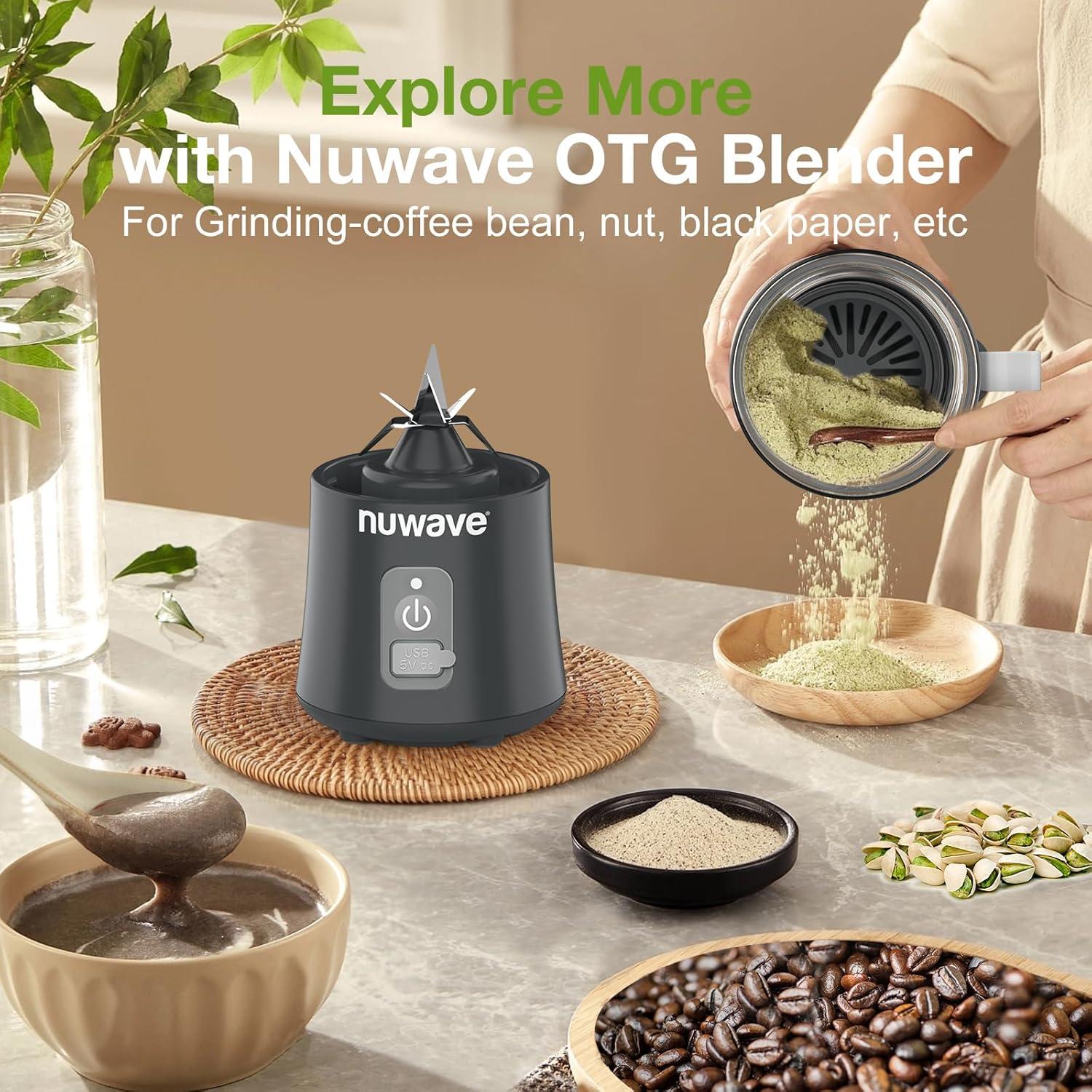 Mezclador Portátil Nuwave 16 oz Recargable Libre BPA 300W