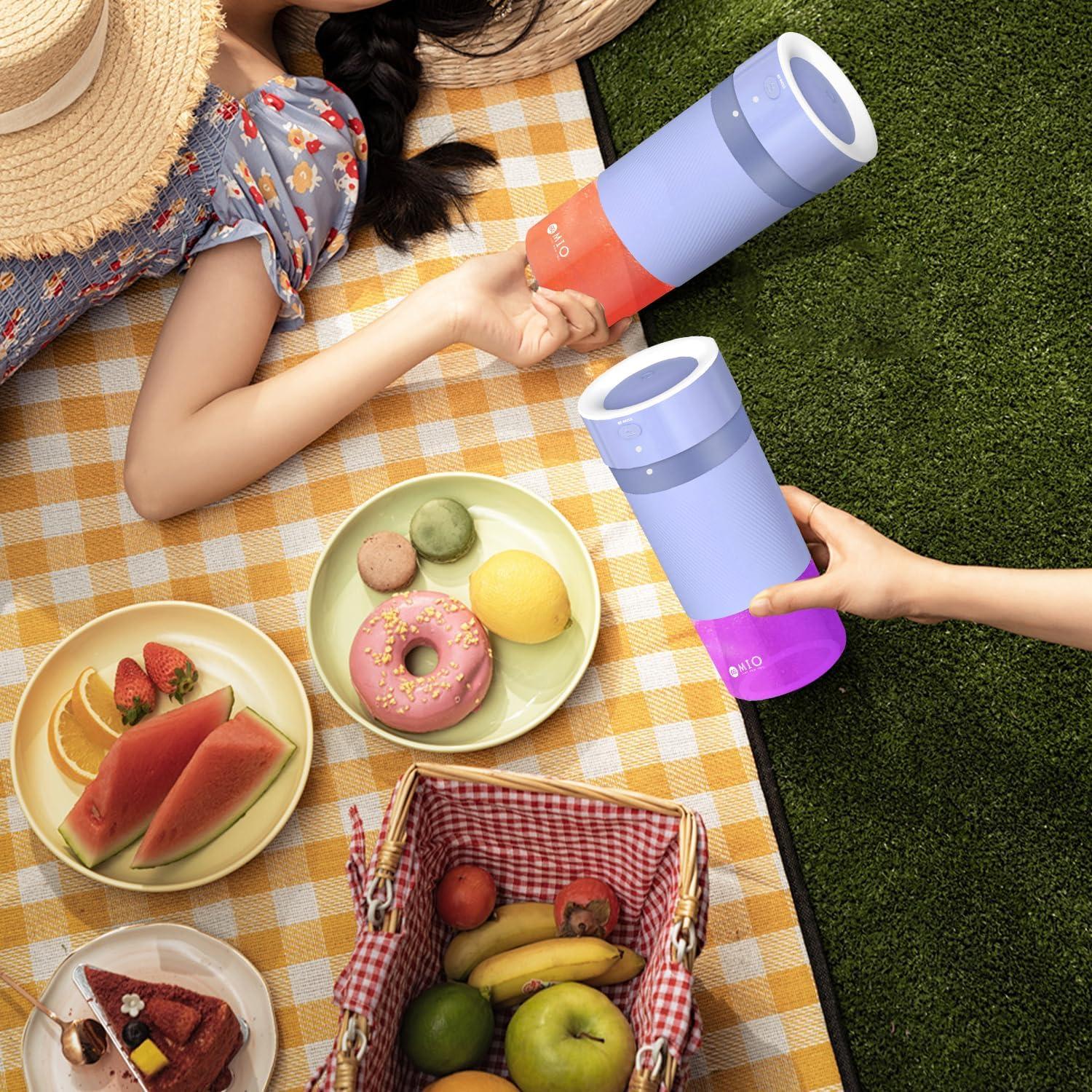 Licuadora Portátil MIO SJ-1001 300 mL Recargable USB-C Púrpura