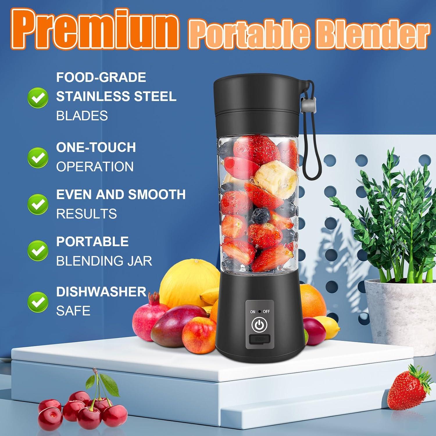 Licuadora Portátil Nicovenant 380ml USB Inalámbrica para Smoothies