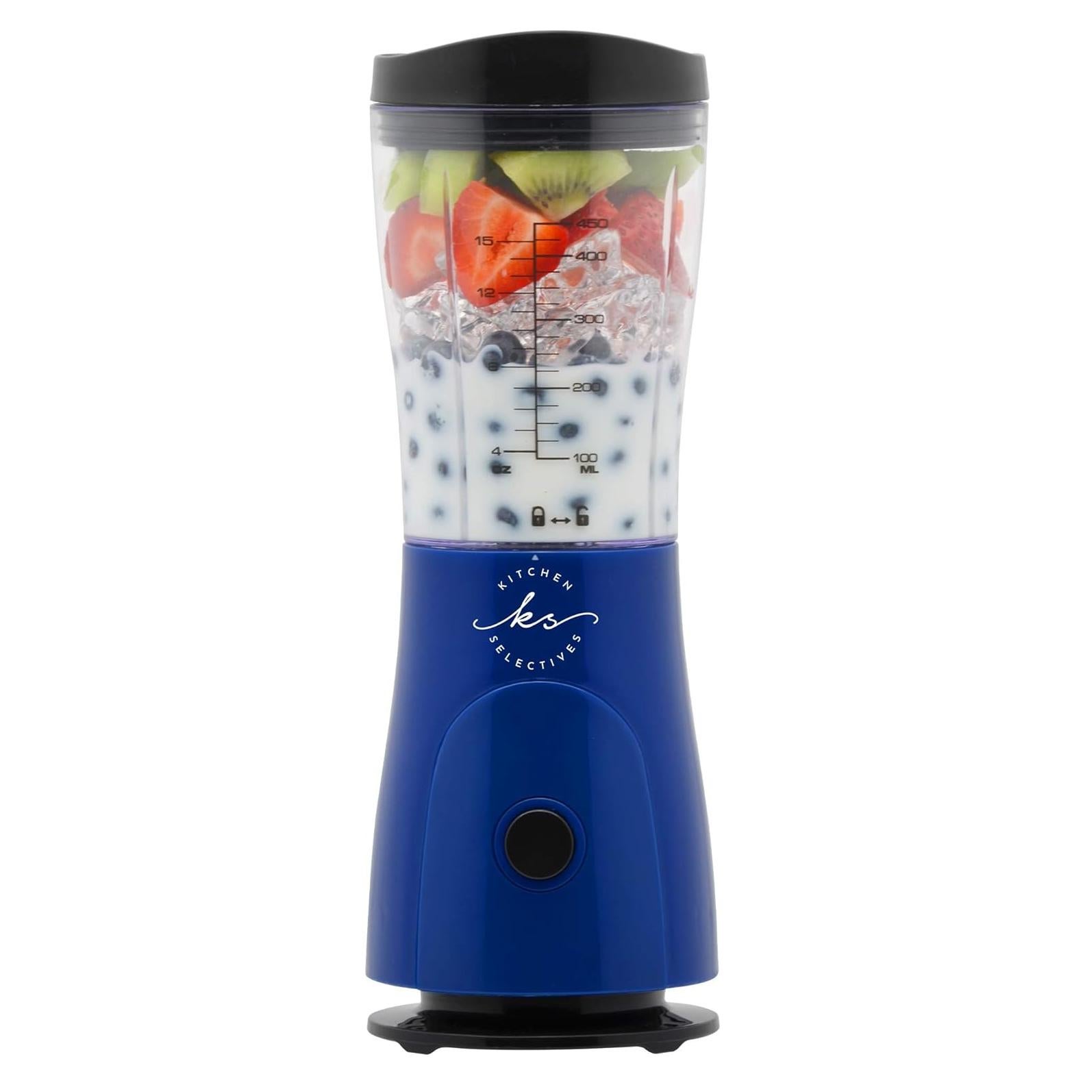 Mini Licuadora Kitchen Selectives Azul Cobalto 414 ml 180W