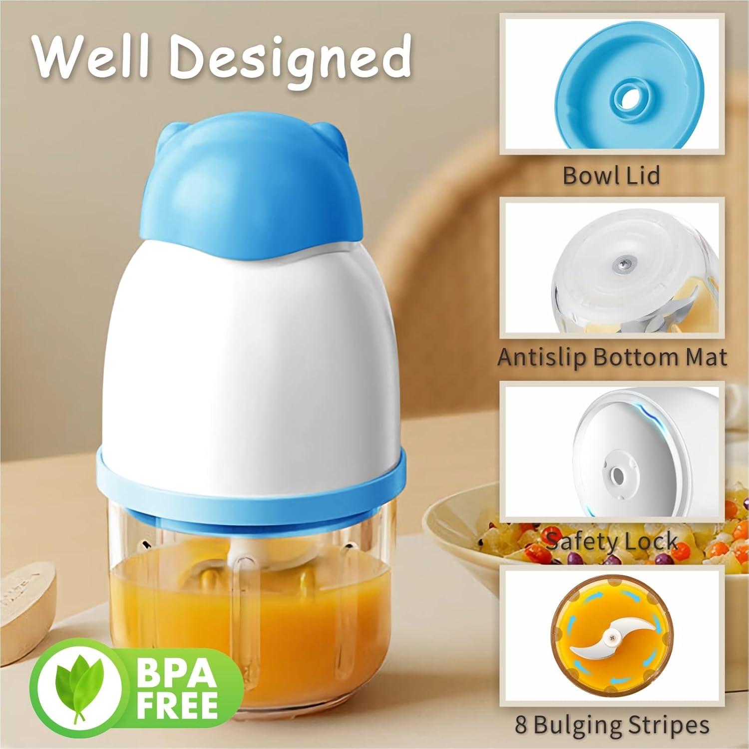 Procesador de Alimentos Inalámbrico SF SUNFUNY 350ml 6 Cuchillas