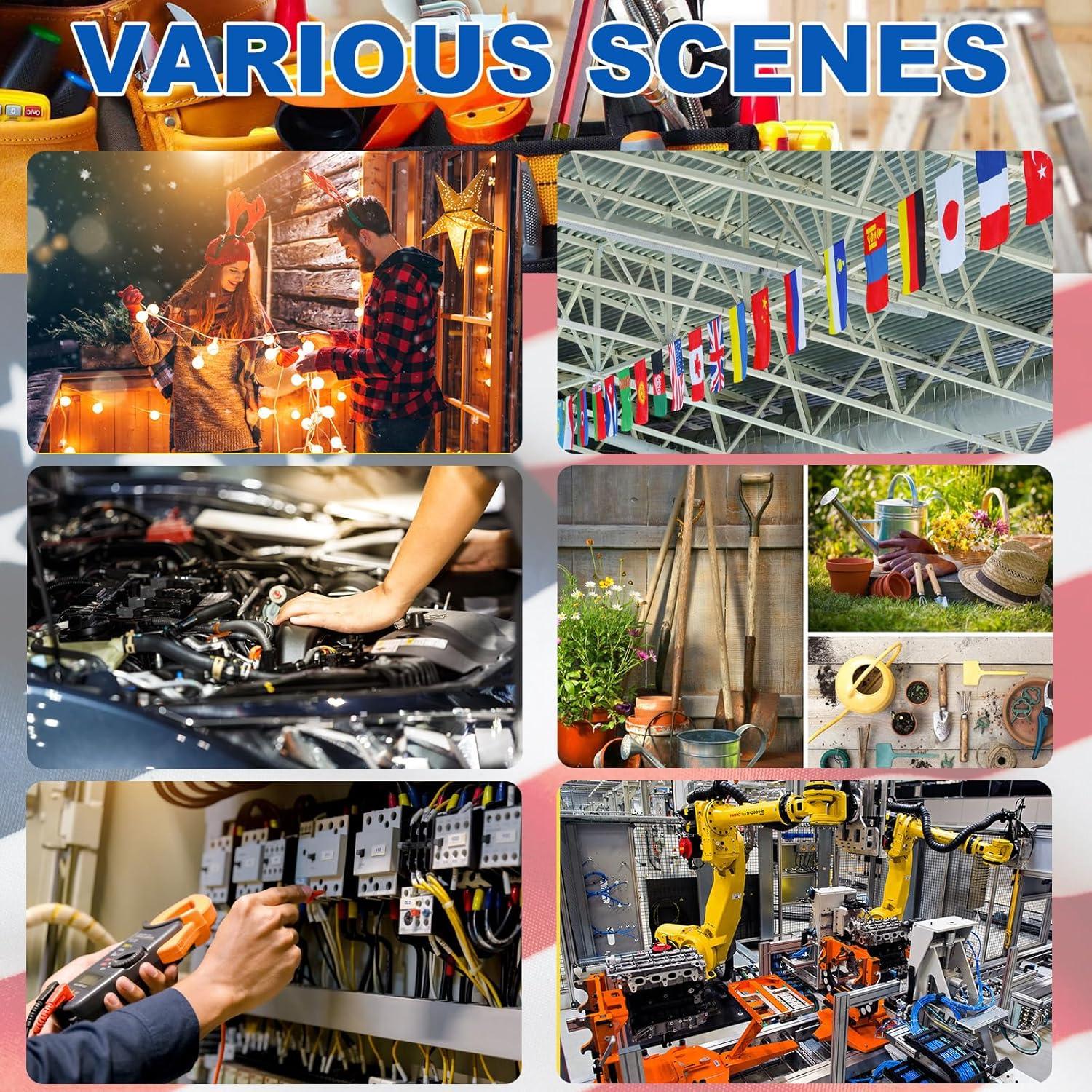 Soporte de Brida Magnética CNHABAGU 6 Piezas 11.34 kg Negro