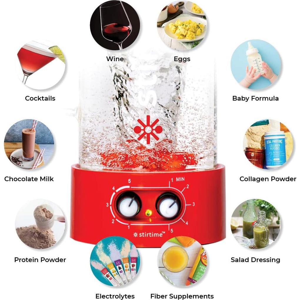 Mezclador Magnético Portátil Stirtime 600ml Sin Grumos