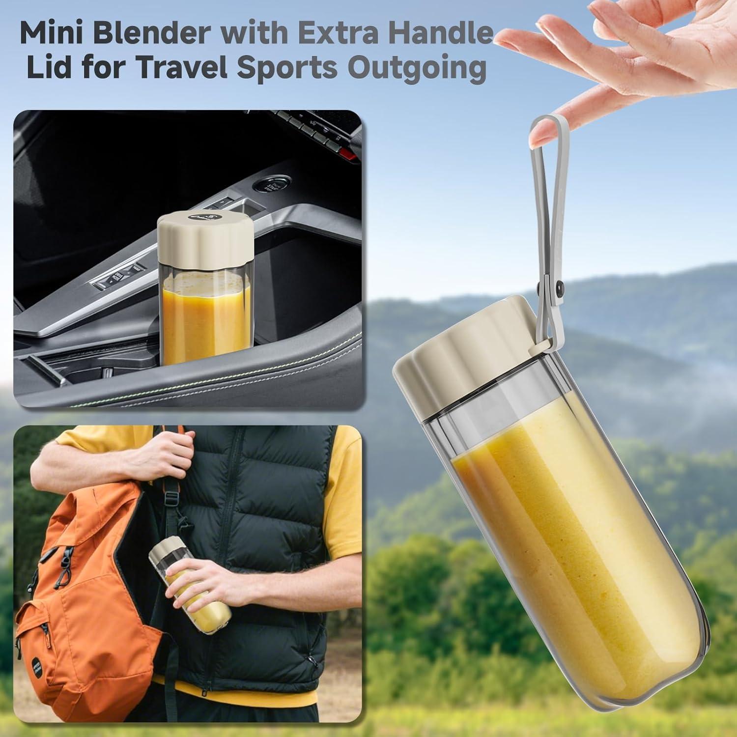 Licuadora Portátil COKUNST 500ml 6 Cuchillas USB-C para Batidos