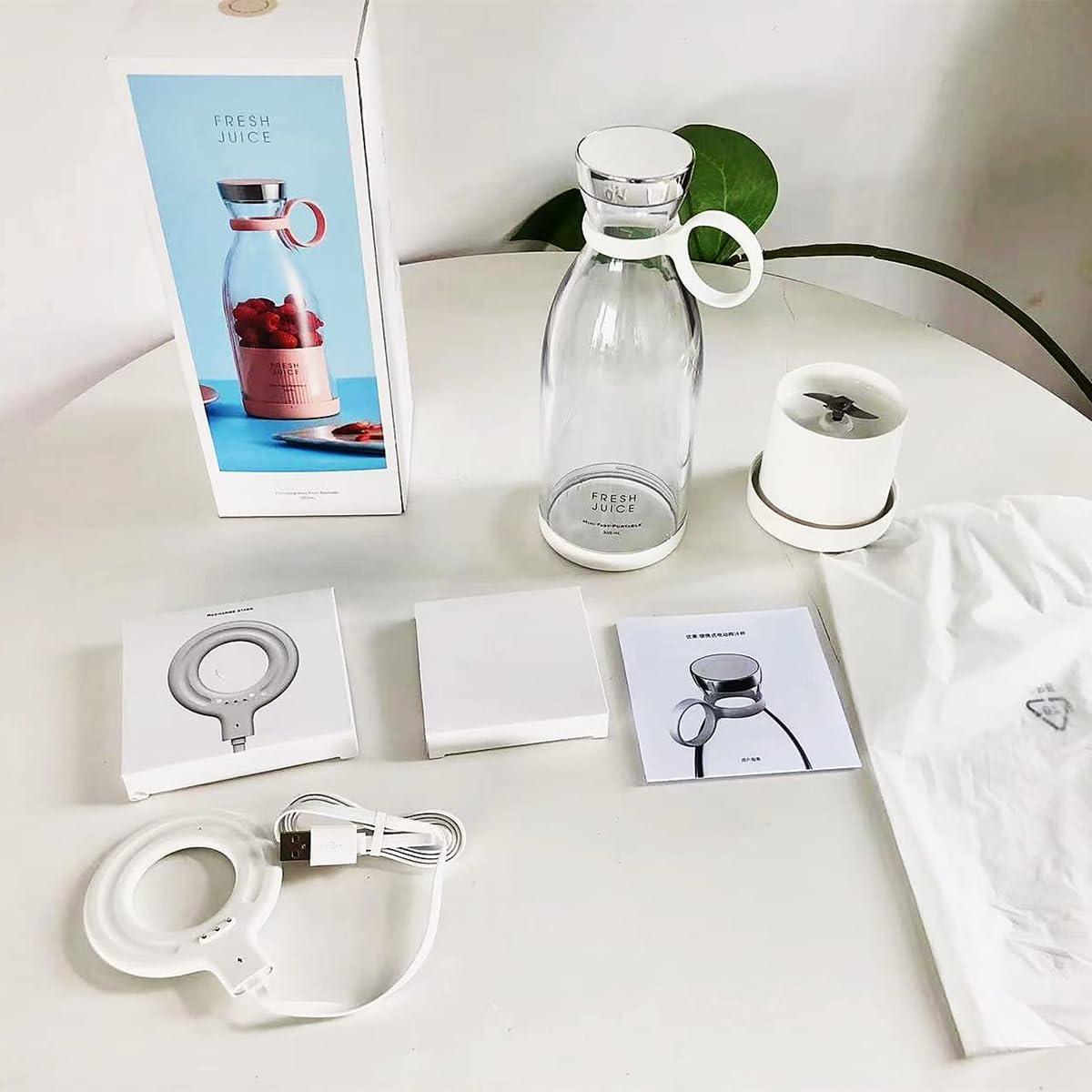 Licuadora Portátil TAPHET 350ml Inalámbrica Rosa para Jugos