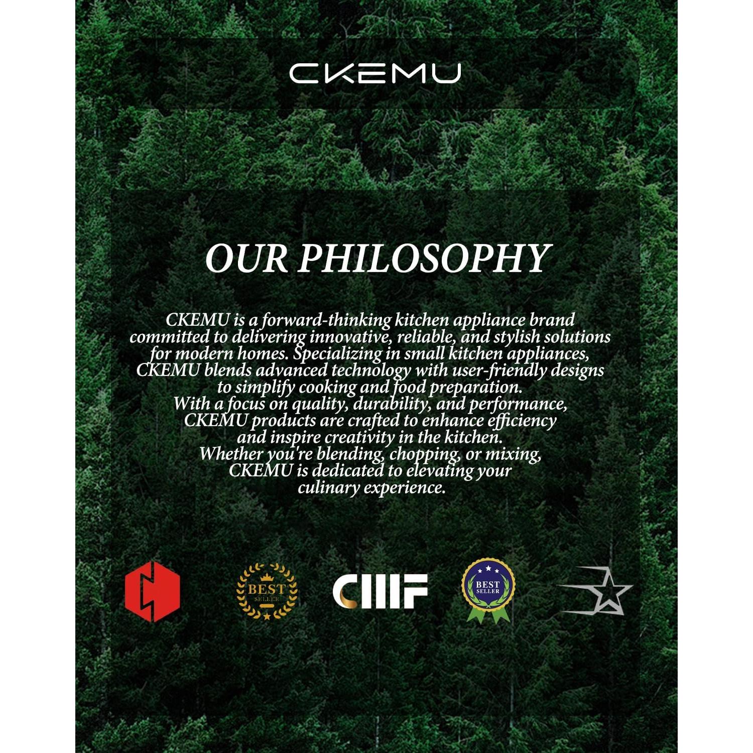 Mezclador Profesional CKemu B02 1.4L Vidrio 750W Blanco