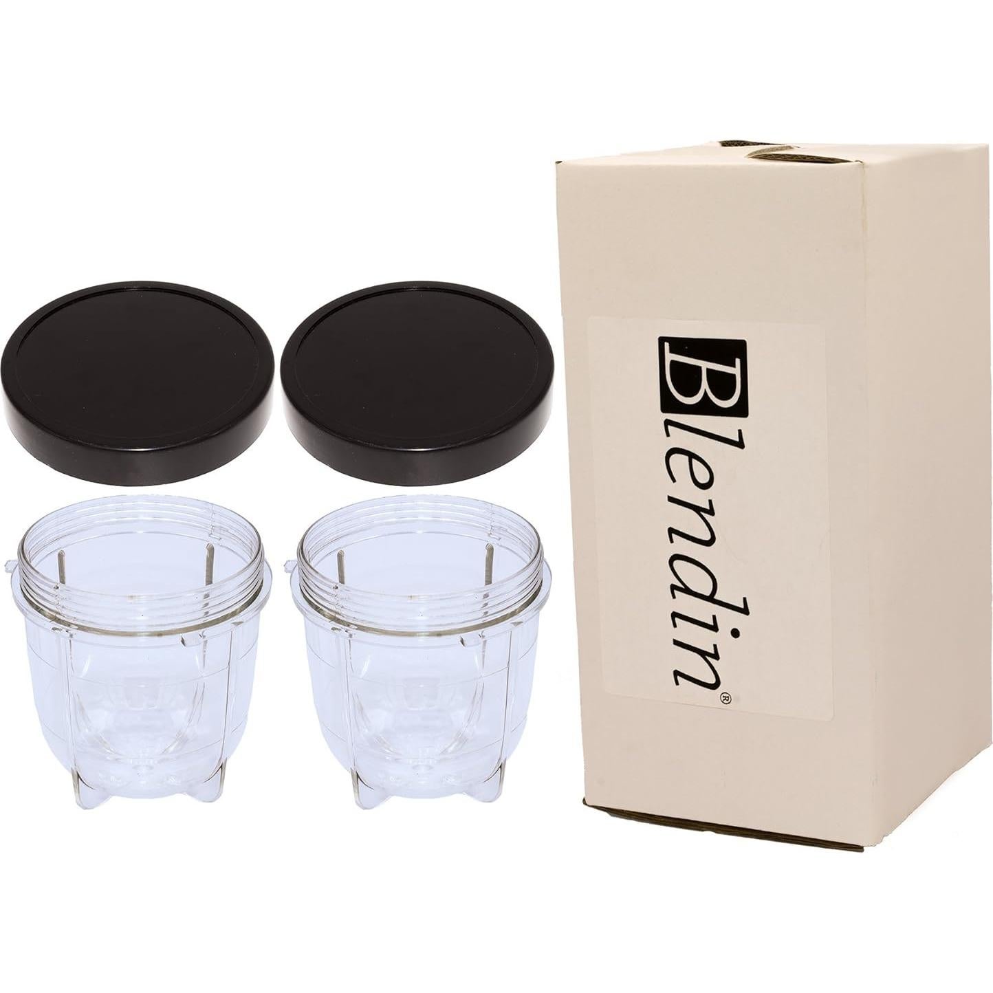 Tazas de Reemplazo Blendin para Licuadora Magic Bullet 8oz (2 Pzs)