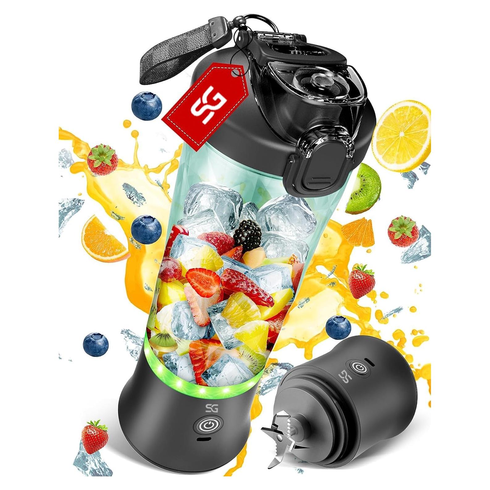 Licuadora Portátil Bienes Estelares 600ml - Motor 240W, Batería 4000mAh