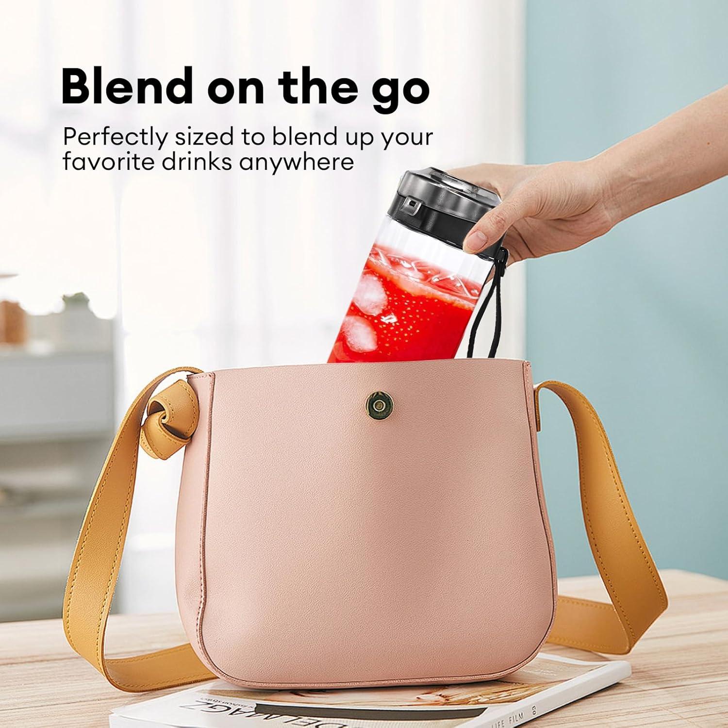 Licuadora Portátil Gugubrond 24oz con Pulso y Batería 6000mAh