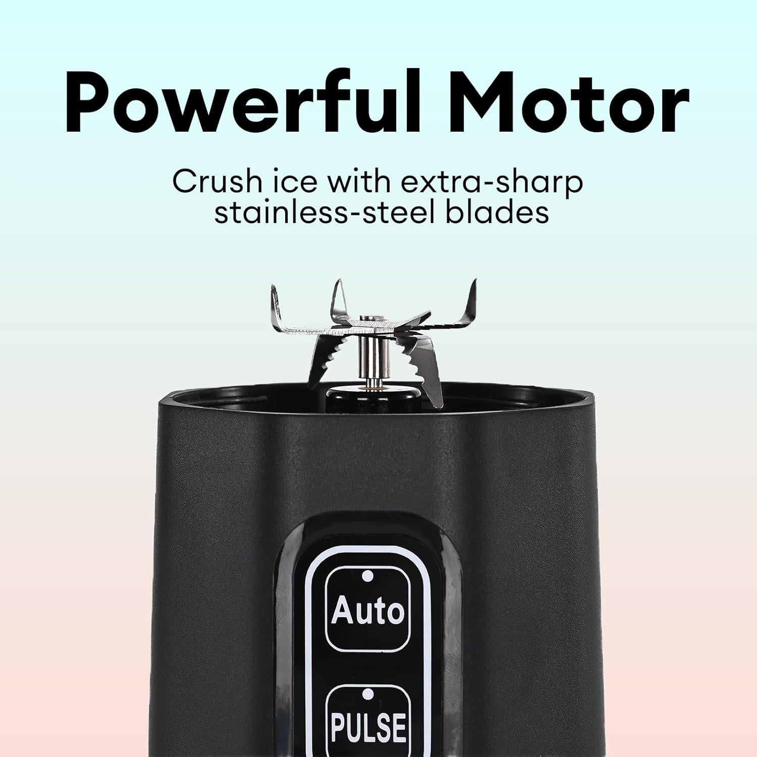 Licuadora Portátil Gugubrond 24oz con Pulso y Batería 6000mAh