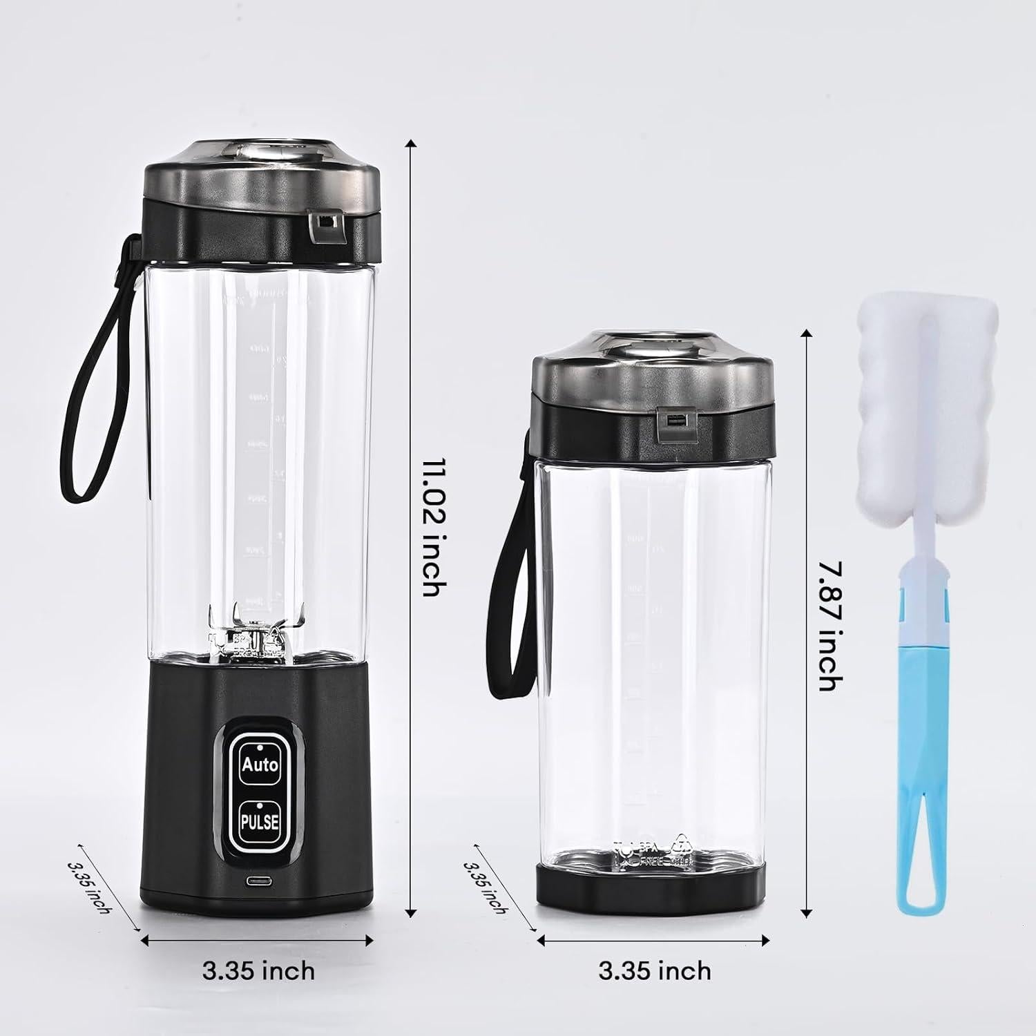 Licuadora Portátil Gugubrond 24oz con Pulso y Batería 6000mAh