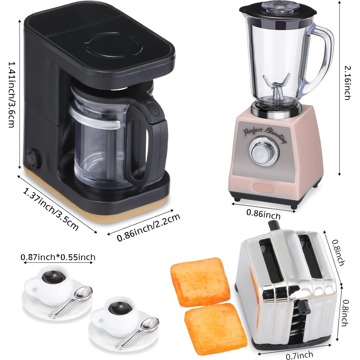 Juego de Cocina Miniatura 5 Piezas Hollowfly para Casa de Muñecas