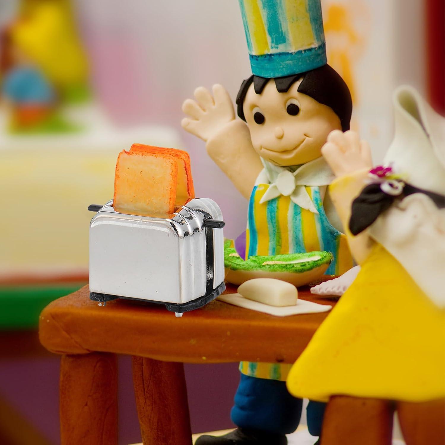 Juego de Cocina Miniatura 5 Piezas Hollowfly para Casa de Muñecas