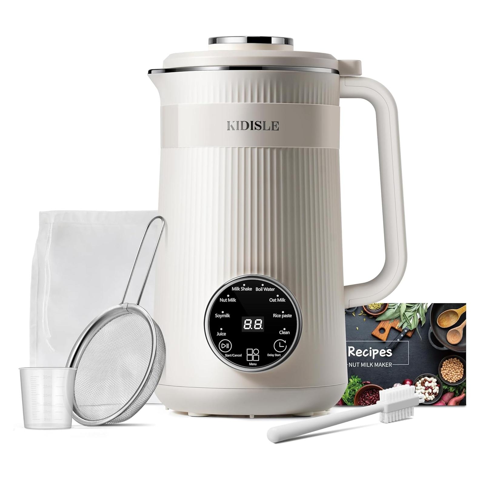 Batidora de Leche de Nueces KIDISLE 8 en 1 32oz Crema