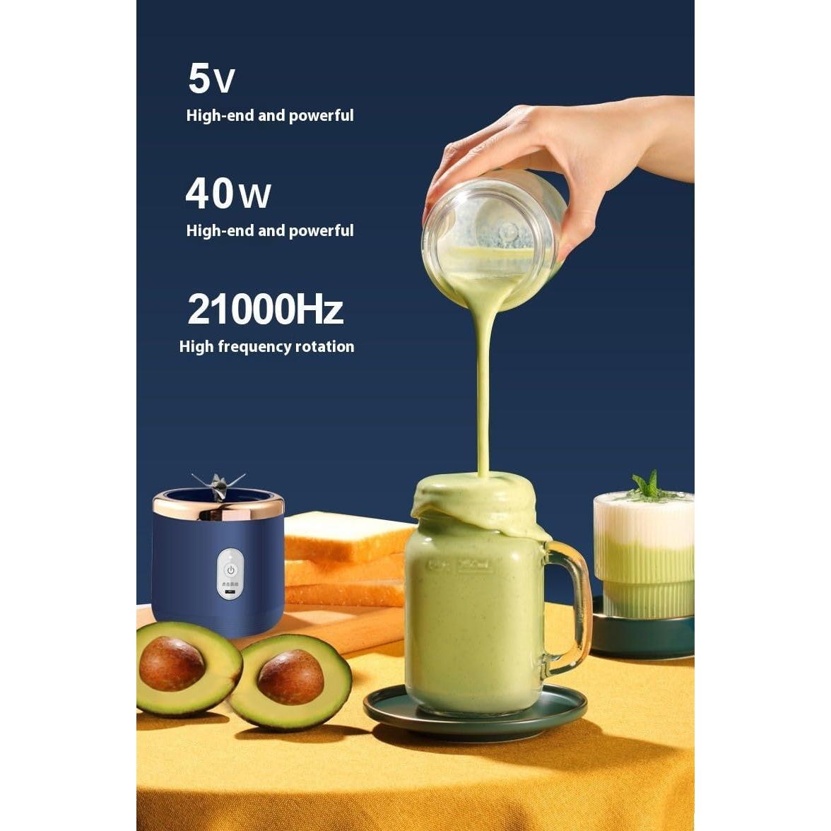 Batidora portátil ZDHFEIRUI 6 cuchillas recargable USB 400ml