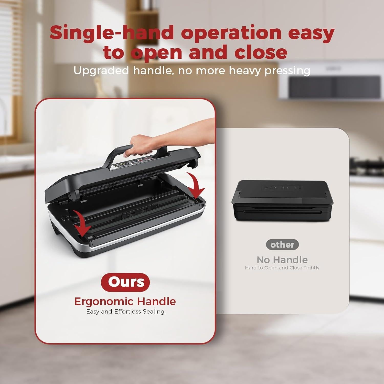 Máquina de Sellado al Vacío ROUUO SV-628 230W Plata Automática