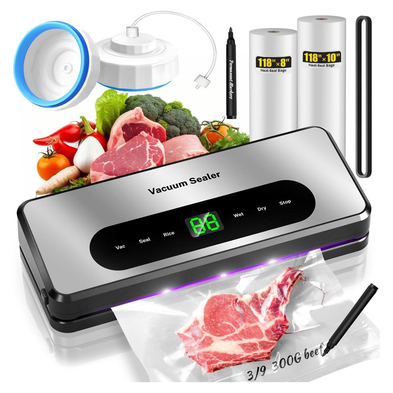 Máquina de Sellado al Vacío Gyreuni 8 en 1 con Cortador