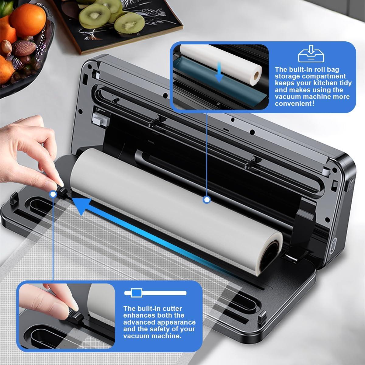 Máquina de Sellado al Vacío Gyreuni 8 en 1 con Cortador