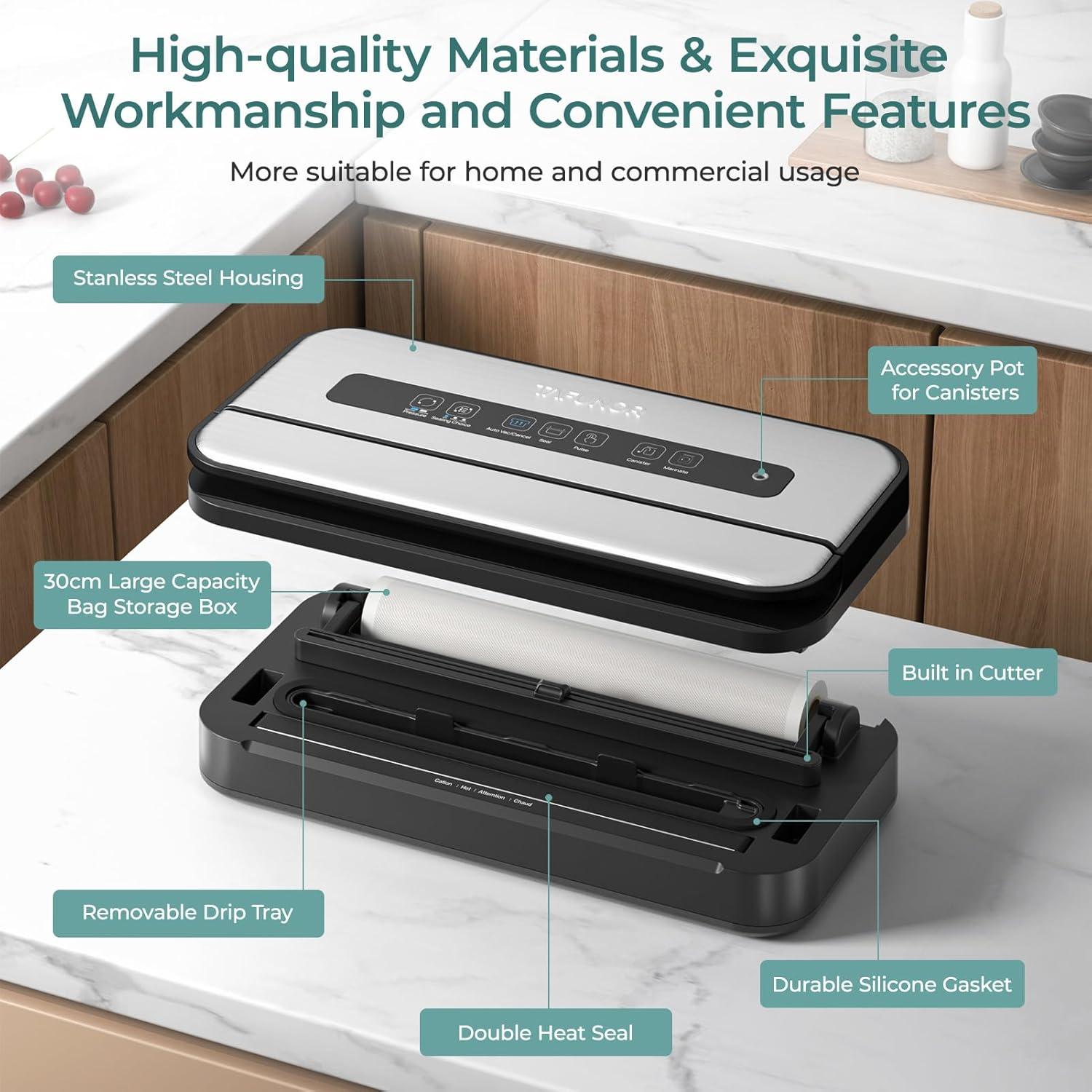 Sellador de Vacío Tafunor 5189 Pro Max 14 en 1 Automático