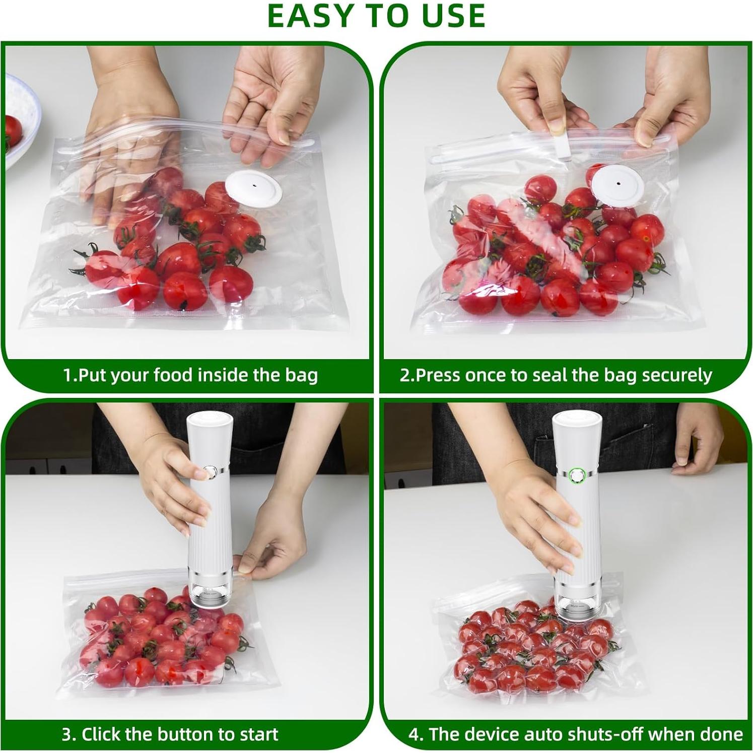 Sellador al vacío Istarziberlla S1 compacto con 30 bolsas