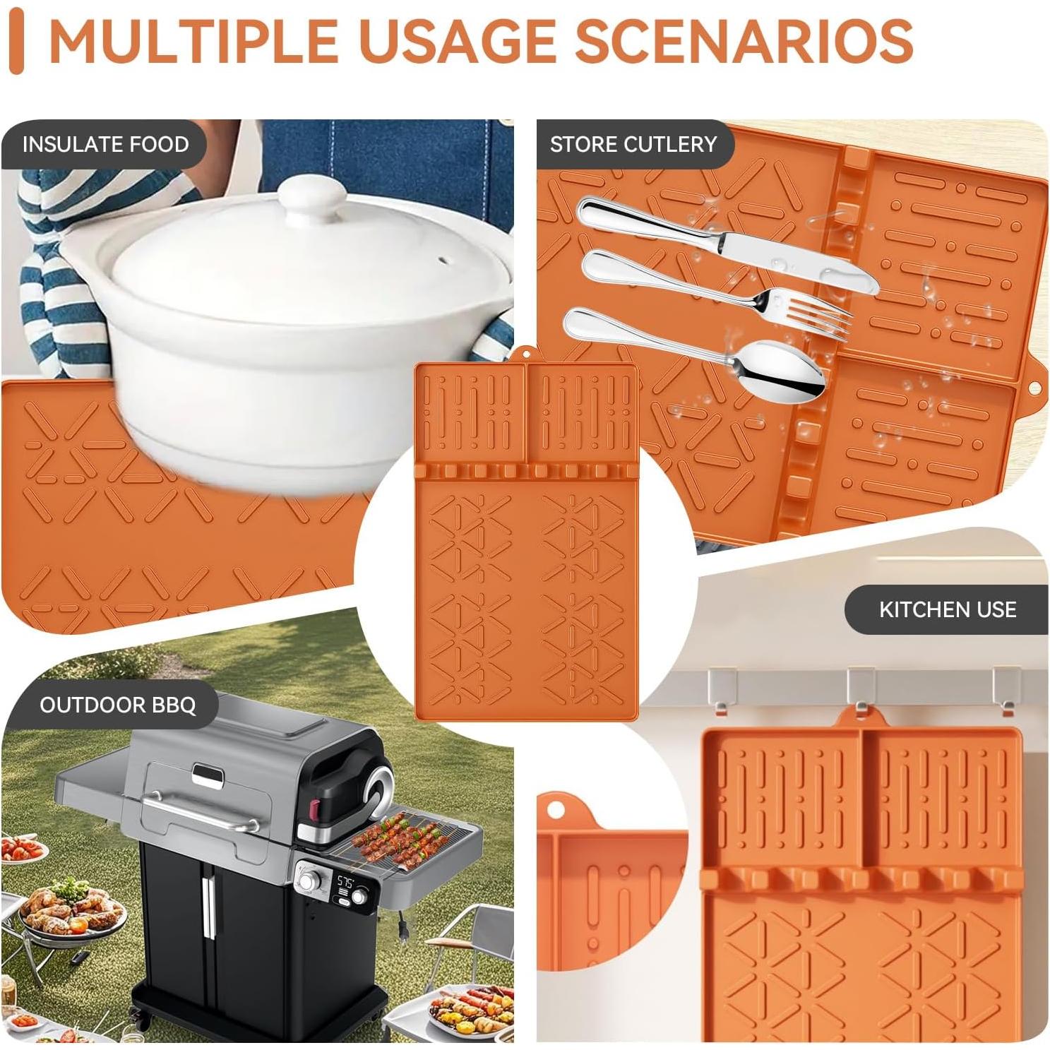 Alfombrilla de Silicona Resistente al Calor Ninja FlexFlame 1PCS