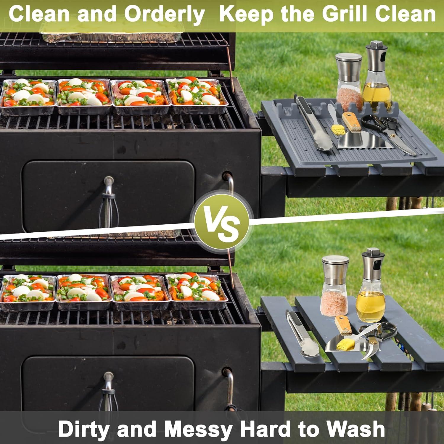 Alfombrilla de Silicona para Parrilla Blackstone 39.9x29.2cm Gris