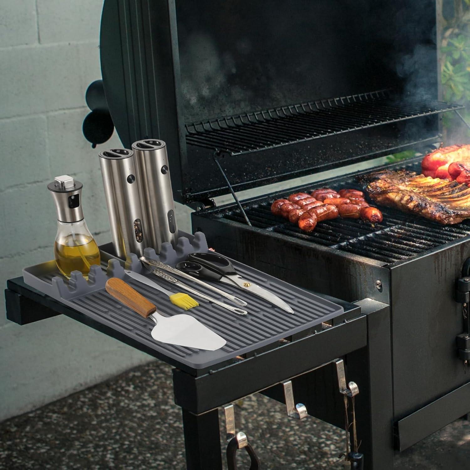 Alfombrilla de Silicona para Parrilla Blackstone 39.9x29.2cm Gris