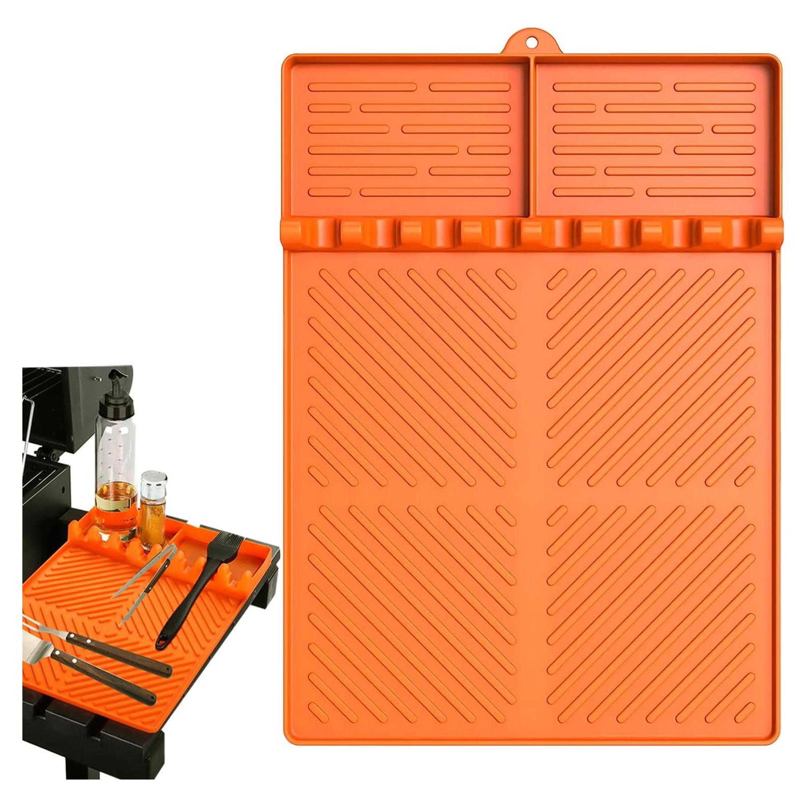 Espátula de Silicona Grande BRENSTEN Resistente al Calor Naranja