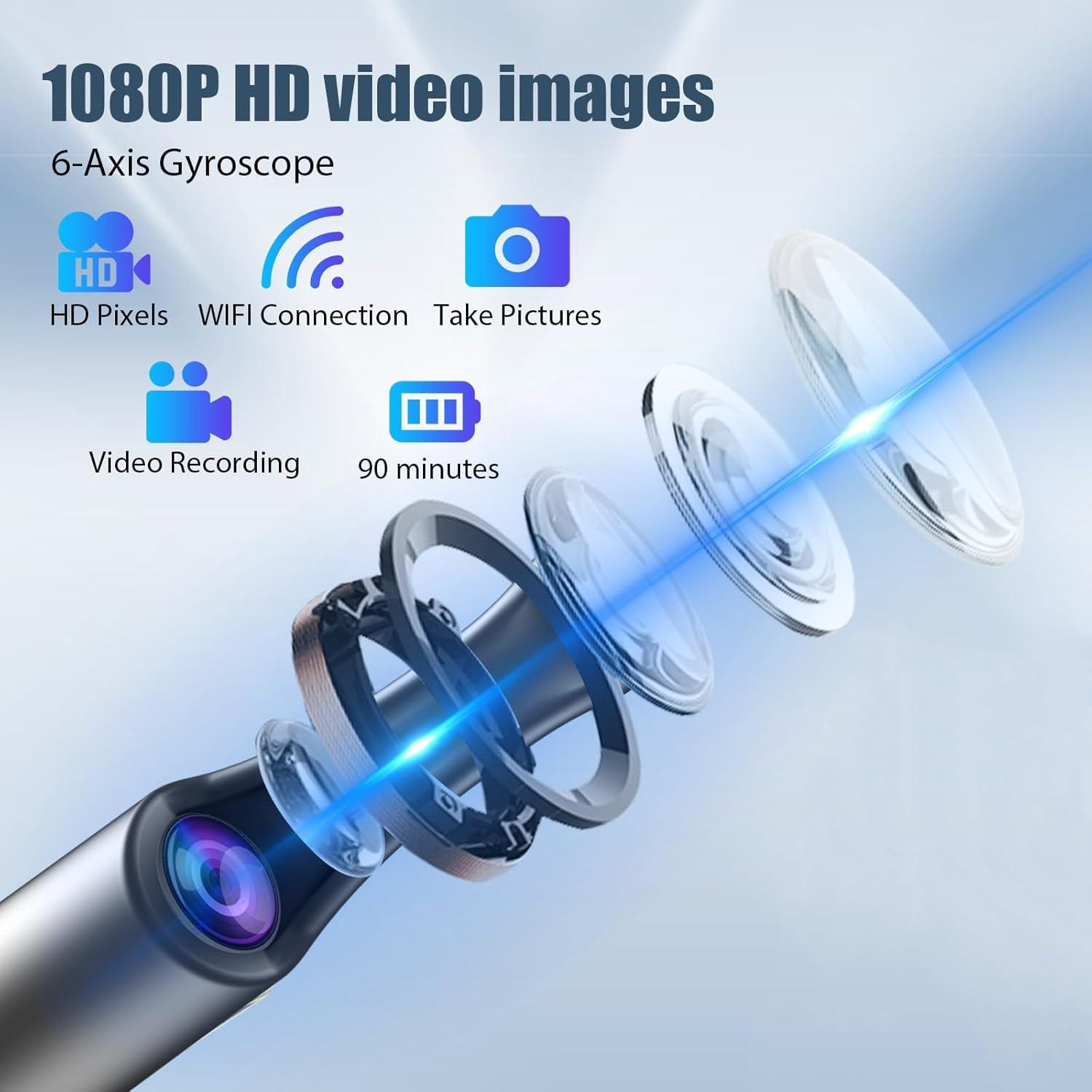 Kit de Eliminación de Cerumen DEETOK con Cámara HD 1080P