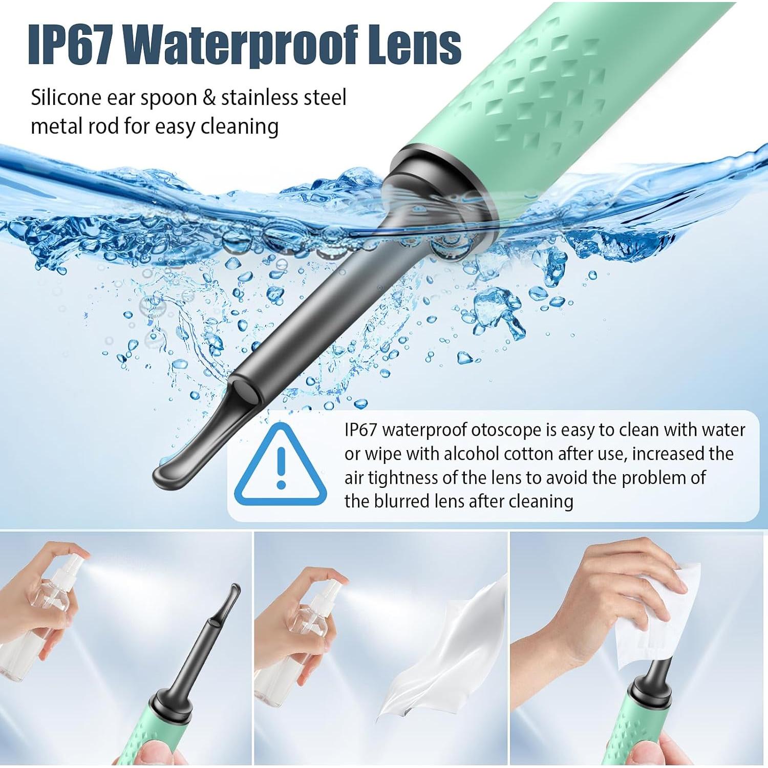 Kit de Eliminación de Cerumen DEETOK con Cámara HD 1080P