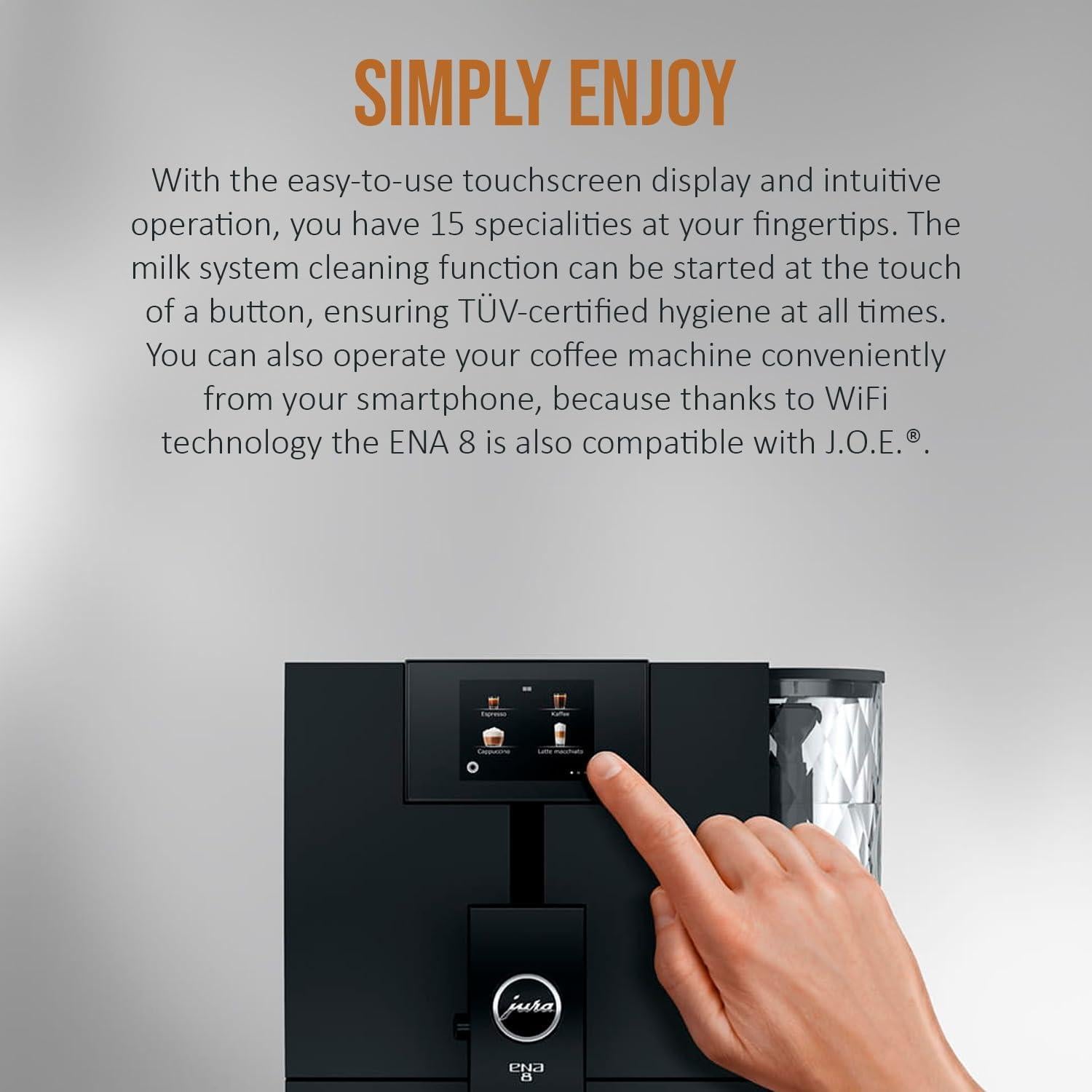 Máquina de Espresso Automática Jura ENA 8 - Negro Metropolitano
