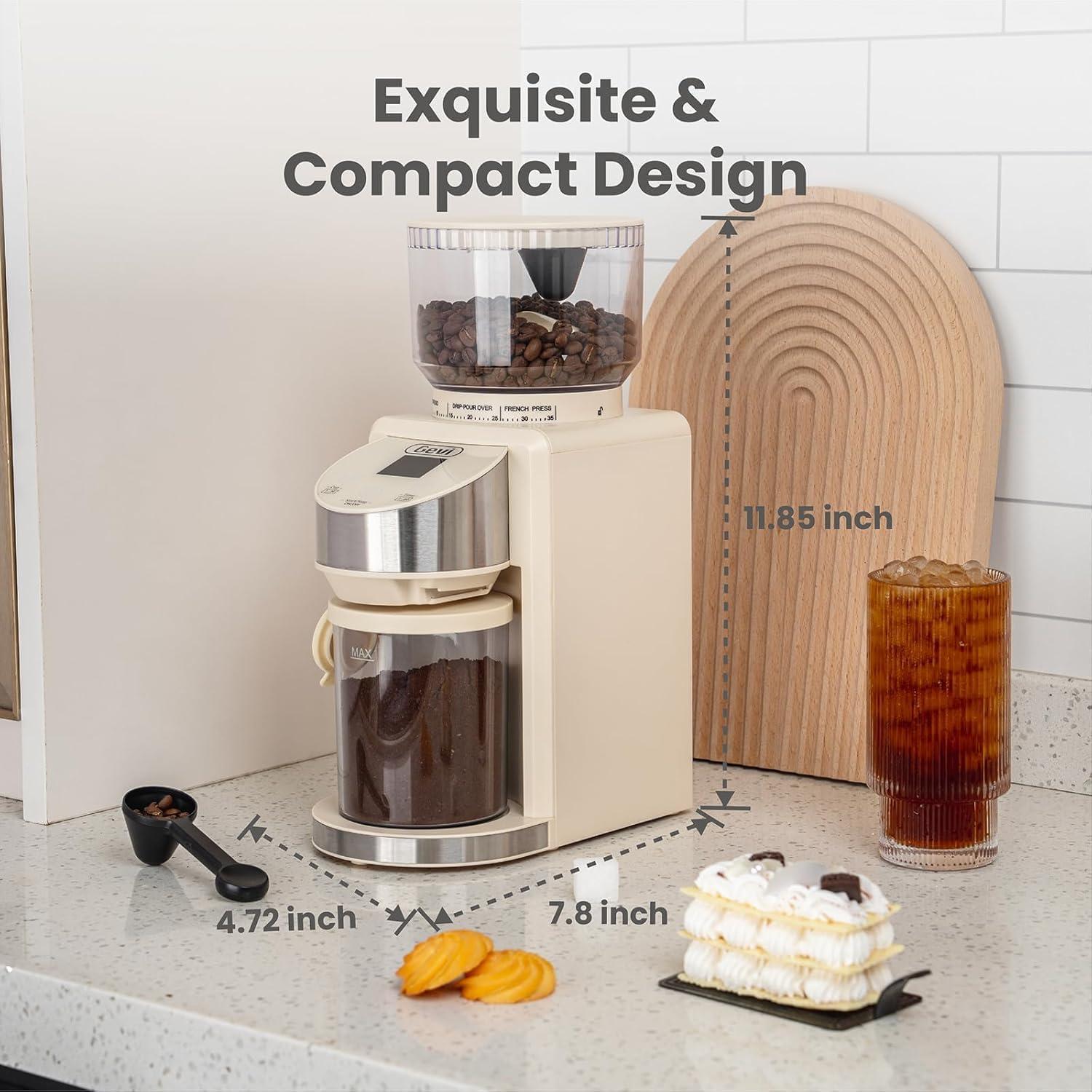 Molino de Café Eléctrico Gevi CGA0-WH0A1, 35 Configuraciones