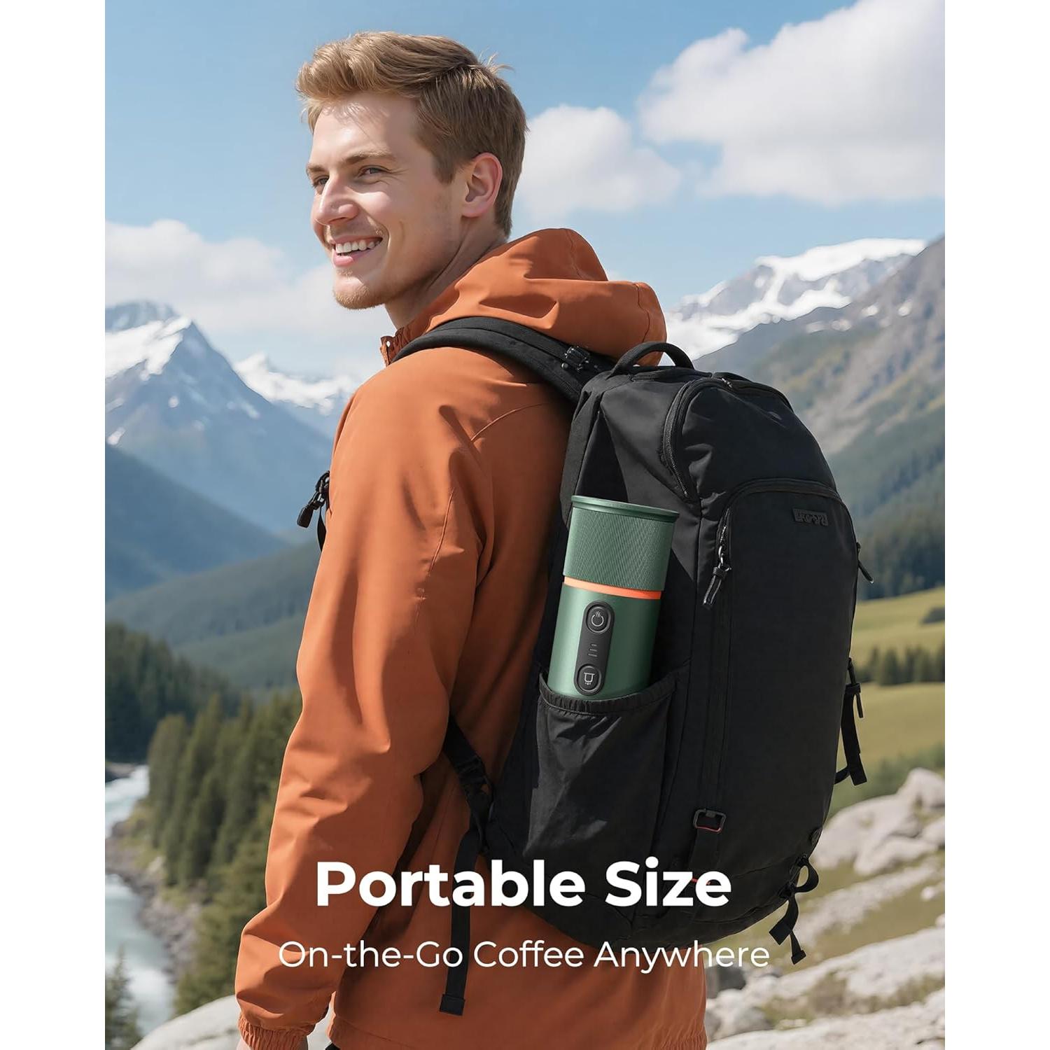 Máquina de café espresso portátil COTGCO Verde 20 Bar USB-C