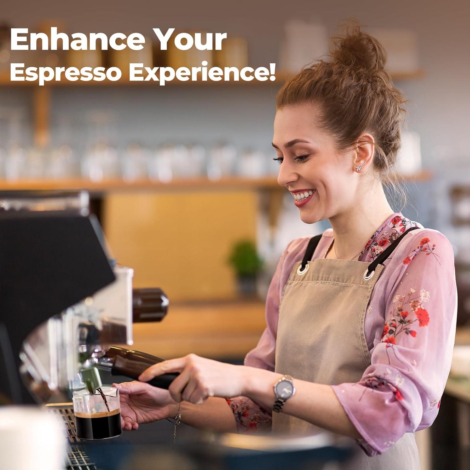 Juego de 2 Tazas de Espresso de Vidrio SENTVEND 113ml