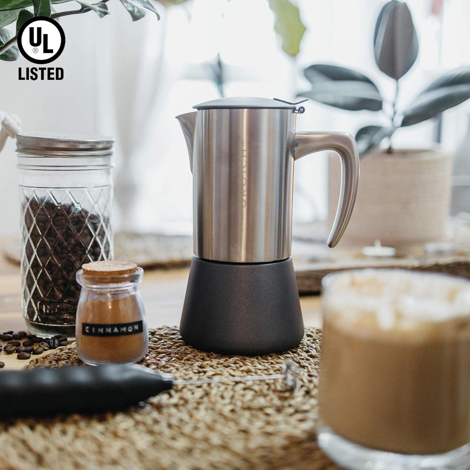 Cafetera Moka GROSCHE Milano Acero 10 Tazas Espresso