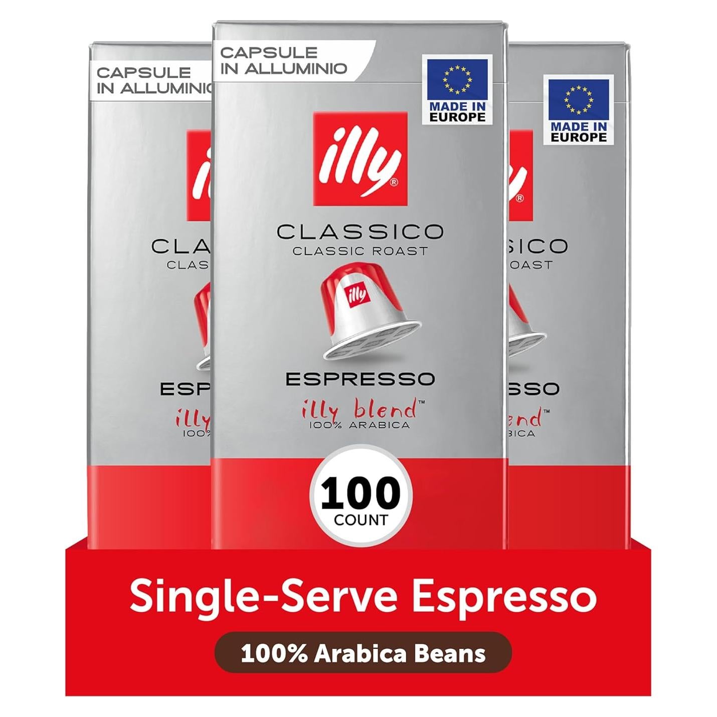 Cápsulas de Espresso illy Classico Tostado Medio - 10 Unidades