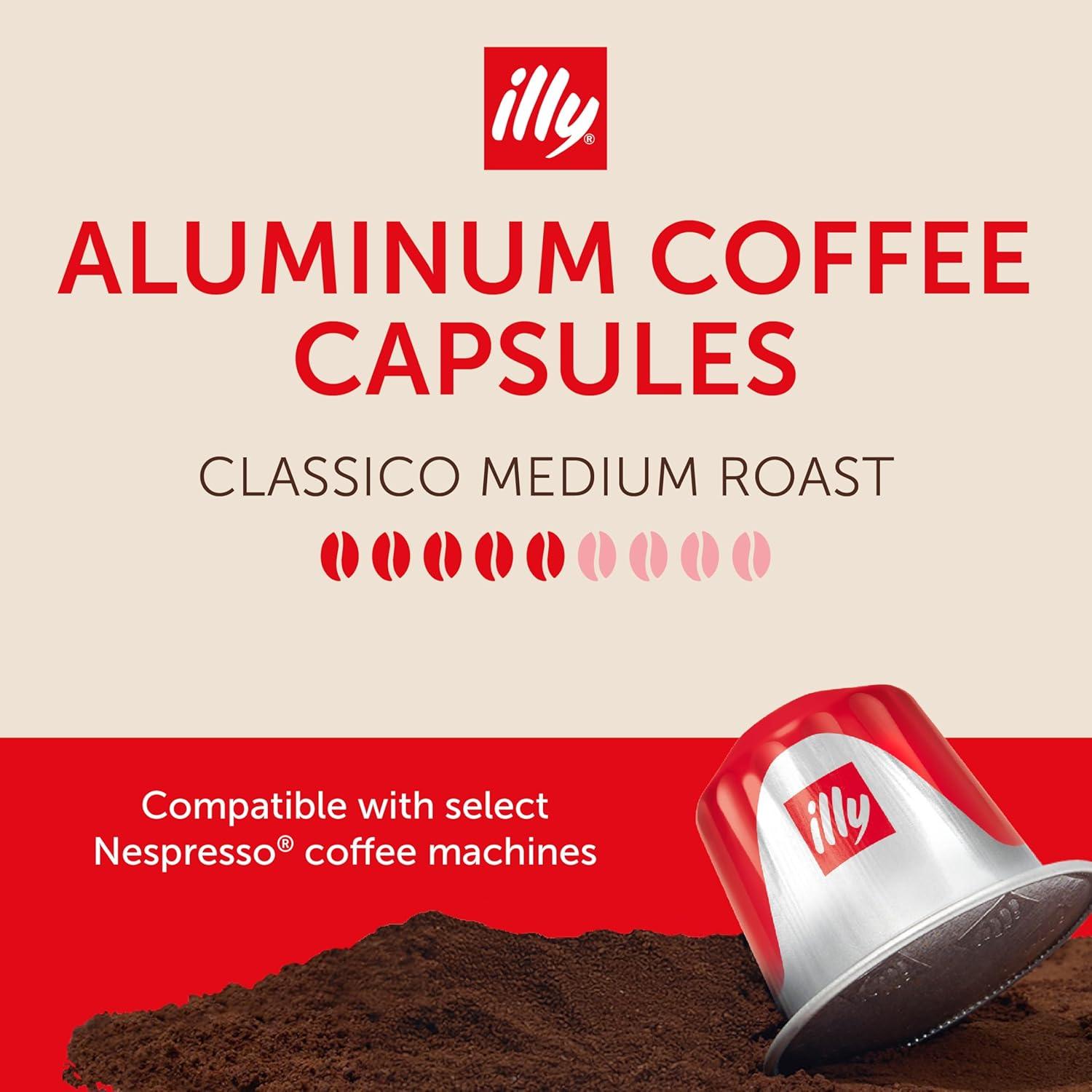 Cápsulas de Espresso illy Classico Tostado Medio - 10 Unidades